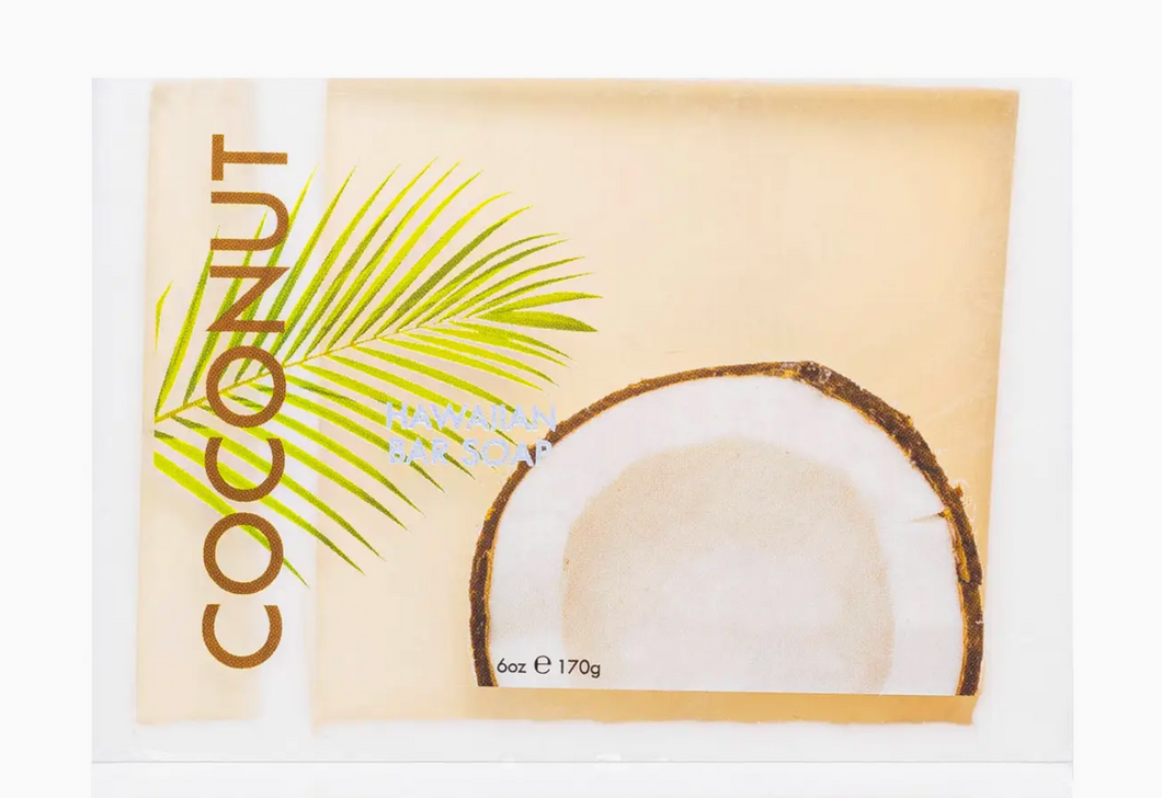 COCONUT BAR SOAP WITH KUKUI AND COCONUT OIL