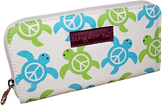 SEA TURTLE ZIP AROUND WALLET